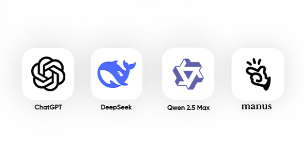 Manus, DeepSeek, ChatGPT, Qwen Karşılaştırması